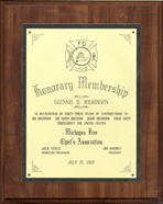 Michigan Fire Chief’s Association Honorary Membership