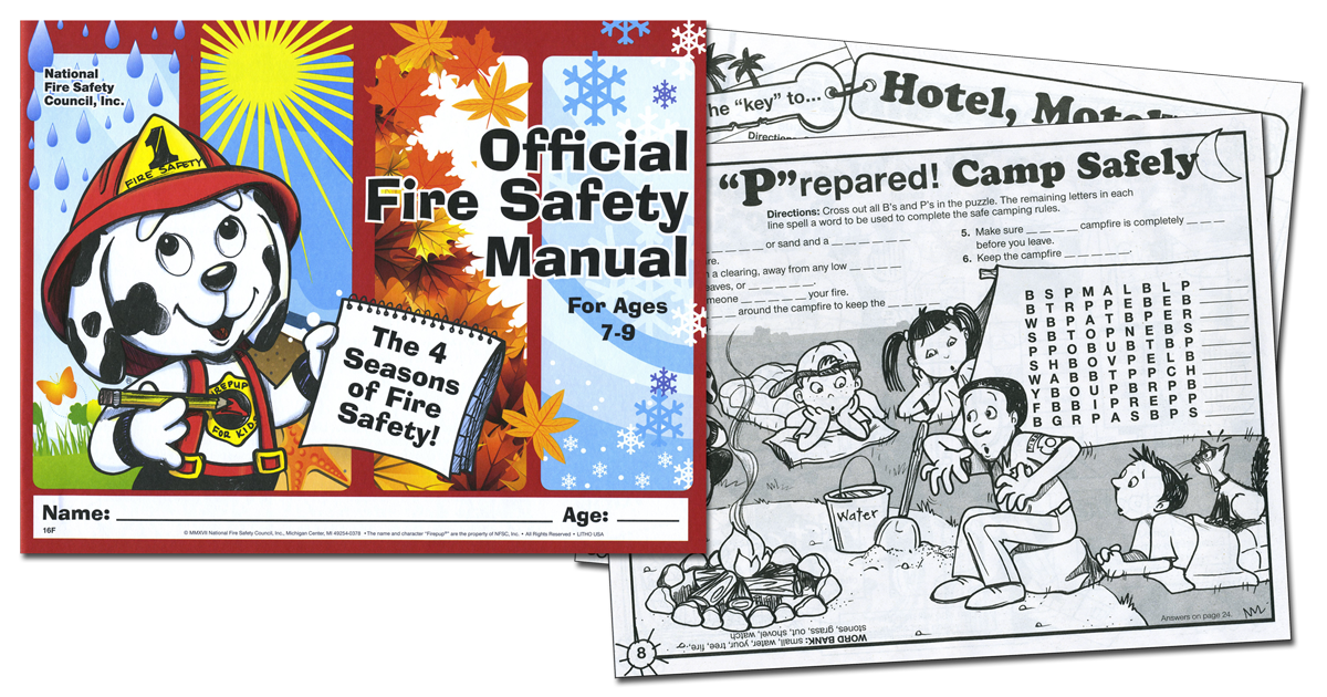 016F: Official Fire Safety Manual (Ages 7-9)