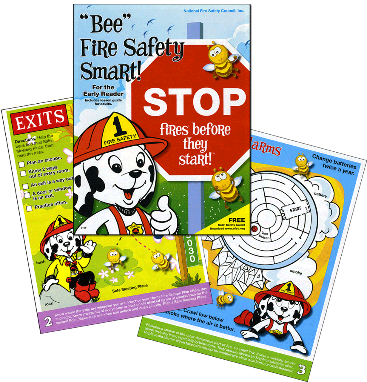 210F: 'Bee' Fire Safety Smart! Activity Book