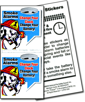 250F: Smoke Alarms Calendar Stickers