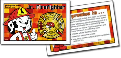 255F: Jr. Firefighter Pledge Card