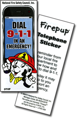 370F: Dial 9-1-1 In An Emergency Telephone Sticker