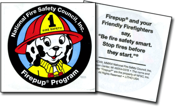 506F: Firepup® Program Sticker
